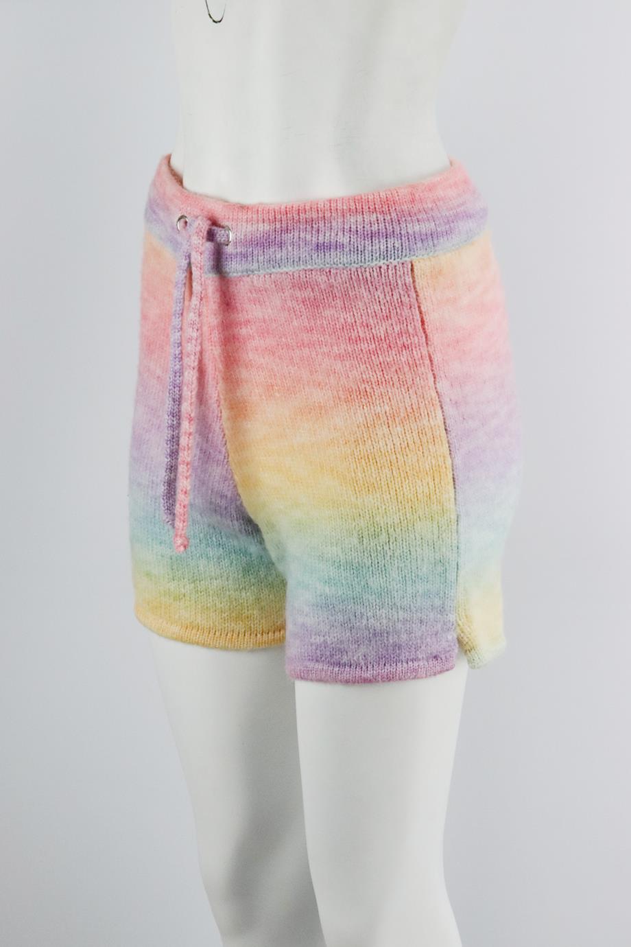 FRANKIES BIKINIS TIE DYED WOOL SHORTS SMALL