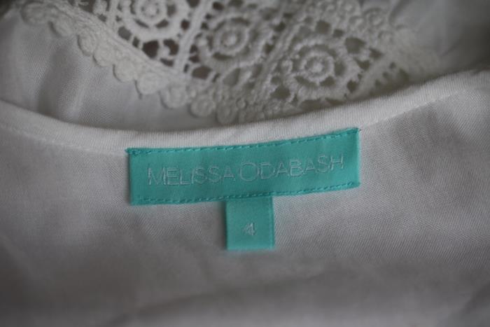 MELISSA ODABASH GIRLS WHITE BEACH DRESS 4 YEARS