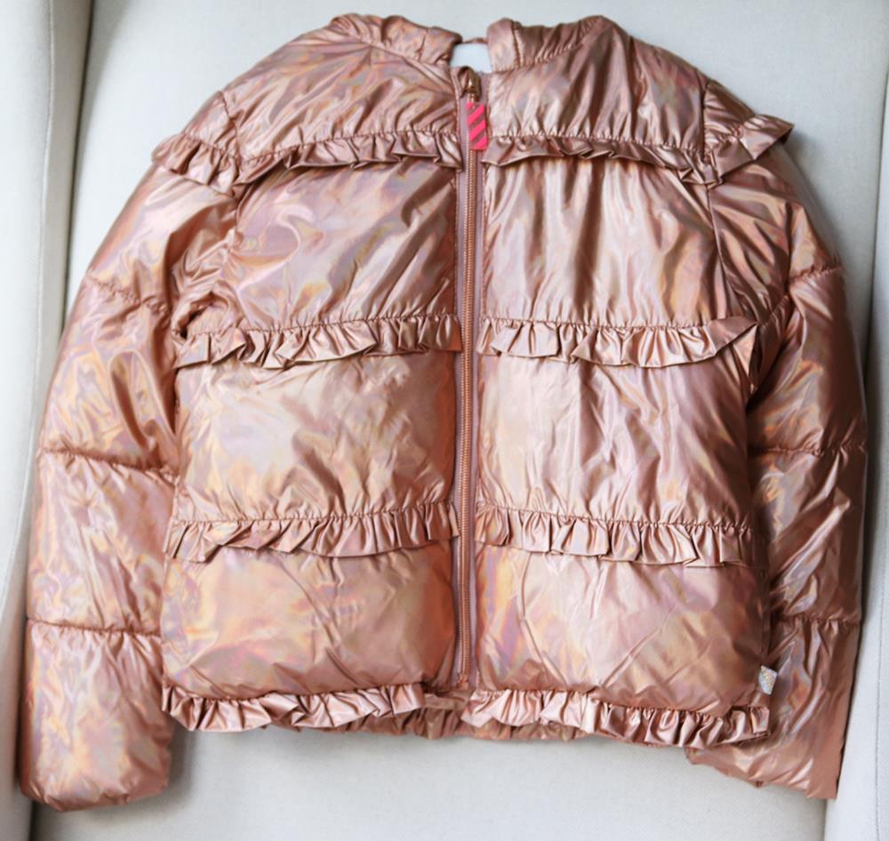 Metallic puffer store jacket old navy