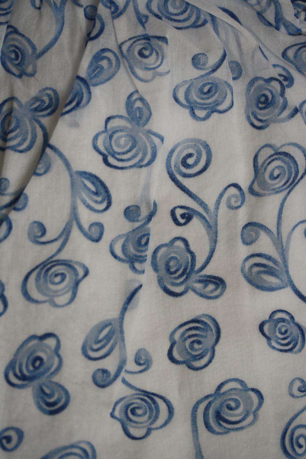 BABY DIOR BLUE CHINA FLORAL BLOUSE 3 MONTHS