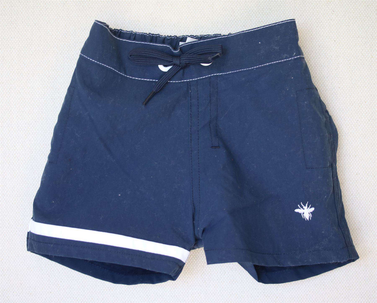 BABY DIOR BOYS NAVY BLUE SWIM SHORTS 12 MONTHS