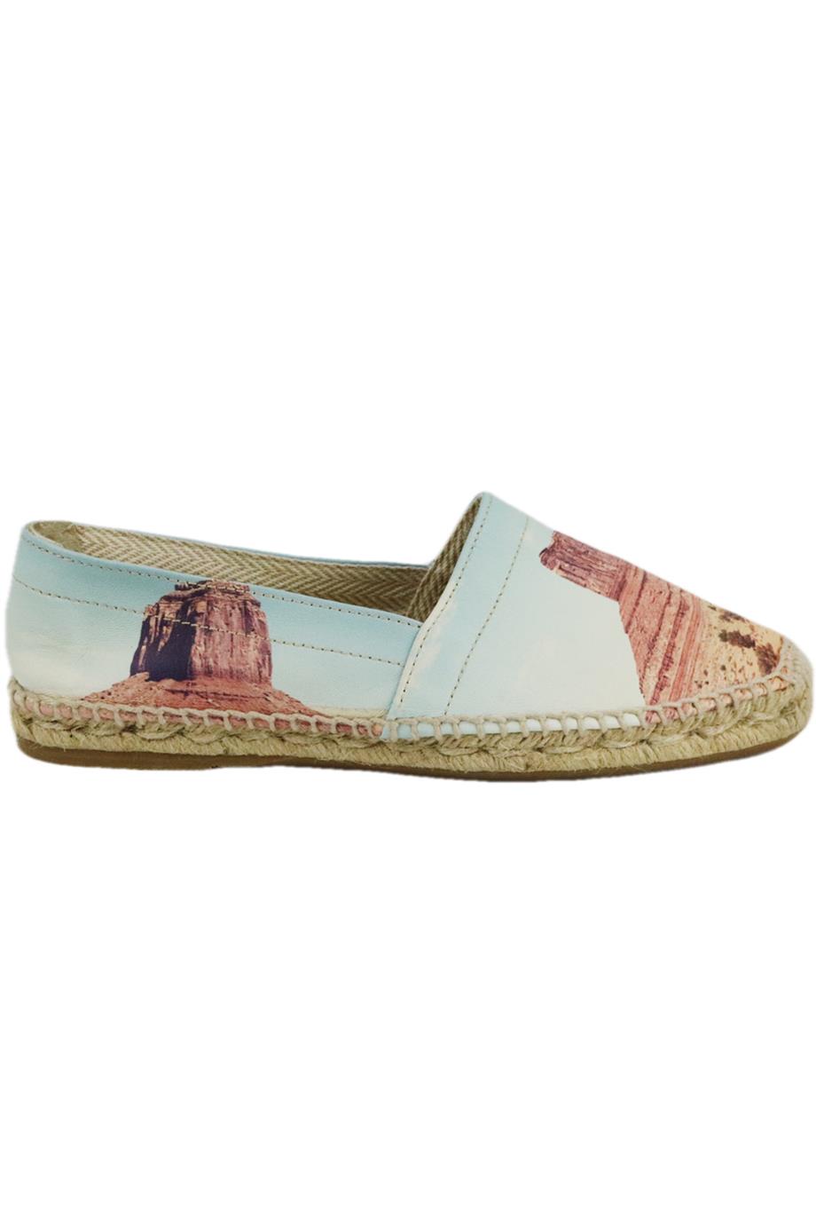 CHARLOTTE OLYMPIA PRINTED LEATHER ESPADRILLES EU 36 UK 3 US 6