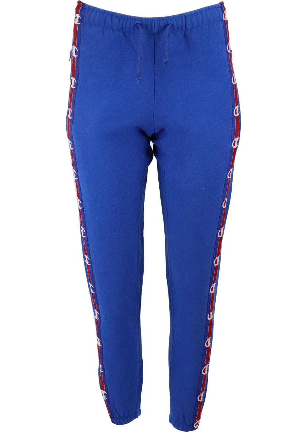 VETEMENTS + CHAMPION COTTON BLEND JERSEY TRACK PANTS SMALL
