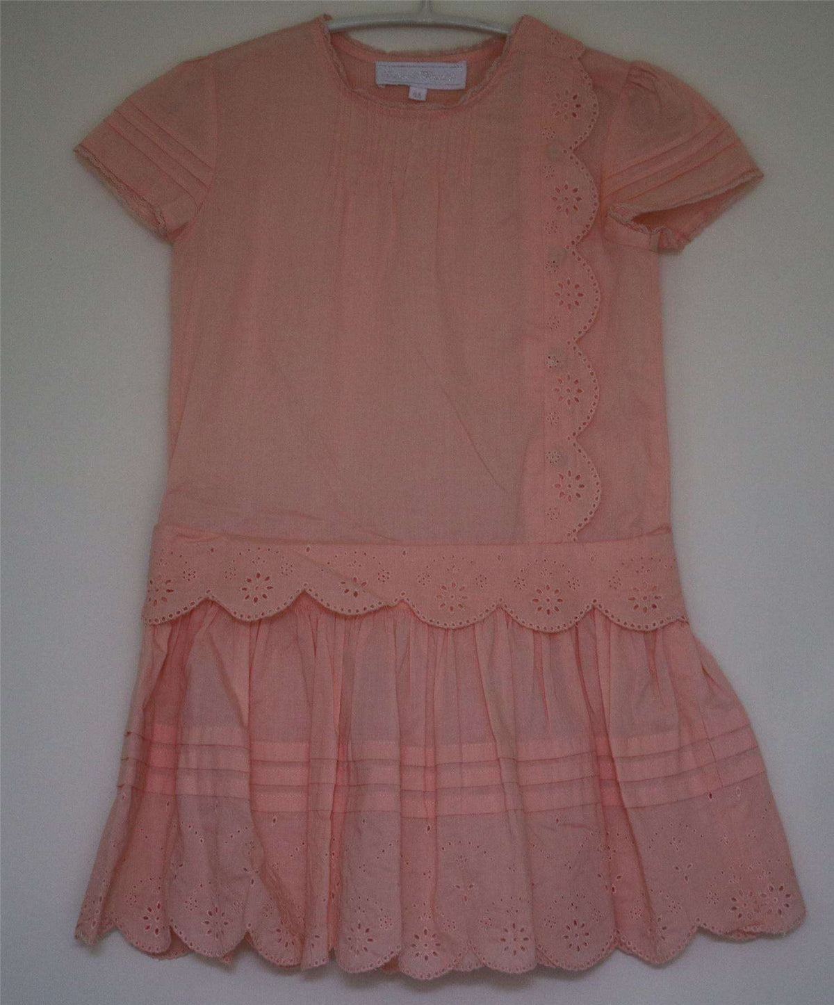 TARTINE ET CHOCOLAT GIRLS ORANGE COTTON DRESS 4 YEARS