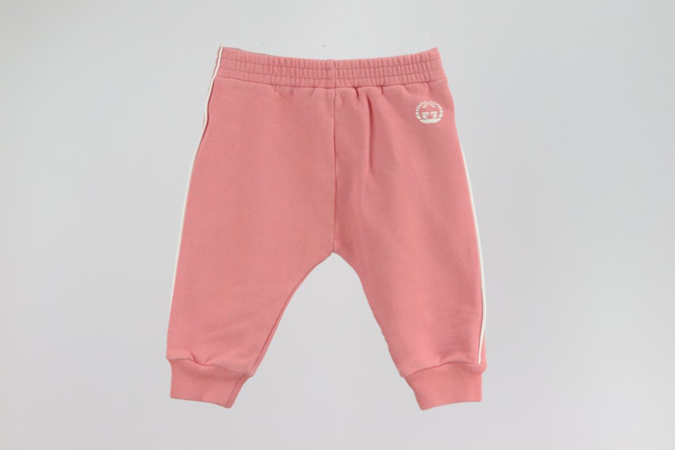 GUCCI BABY GIRLS GG TRACK PANTS 9-12 MONTHS