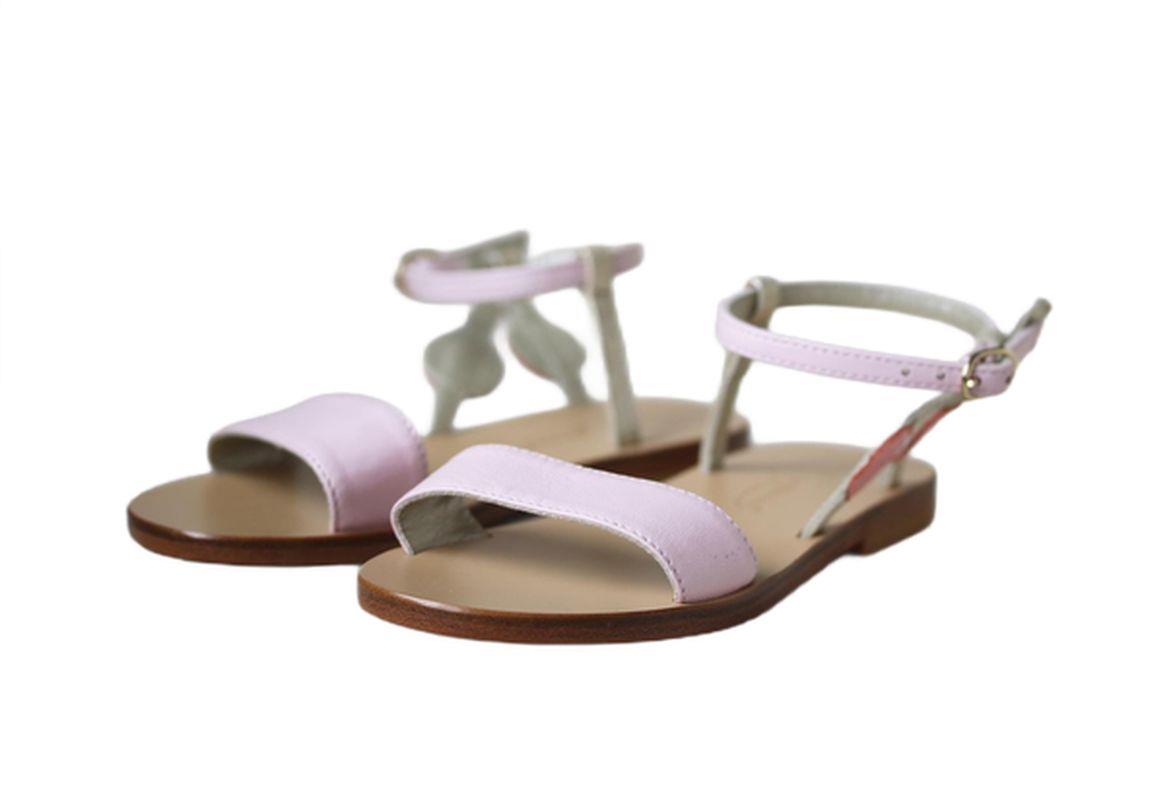 BONPOINT KIDS GIRLS CERISE LEATHER SANDALS EU 28 UK 10