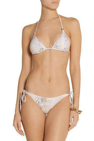 MELISSA ODABASH KEY WEST SNAKE PRINT BIKINI UK 10/16