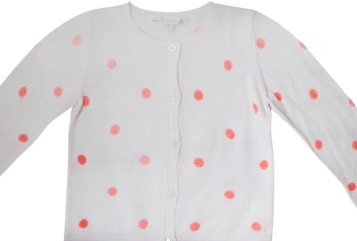 BONPOINT BABY POLKA DOT COTTON CARDIGAN 2 YEARS