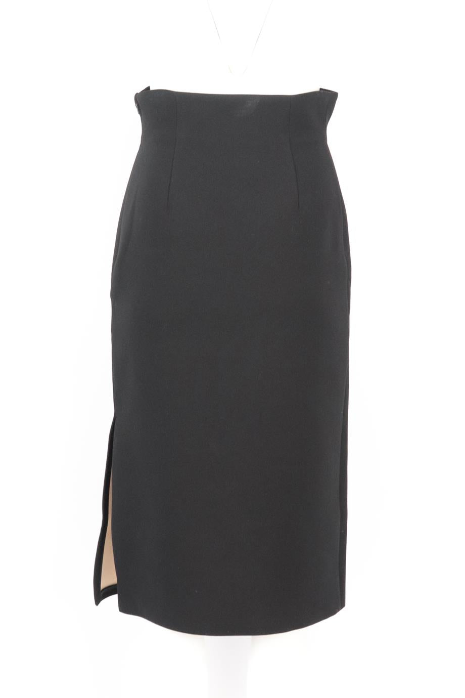 CHRISTIAN DIOR CREPE MIDI SKIRT FR 36 UK 8