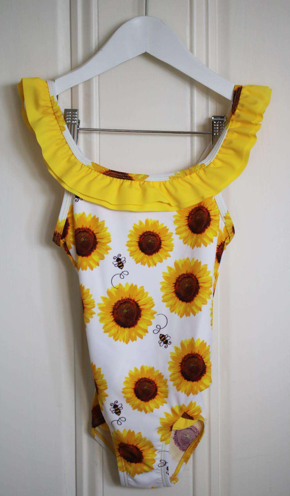 A DEE KIDS GIRLS SUNFLOWER SWIMSUIT 6 YEARS
