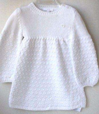 GUCCI BABY IVORY KNIT DRESS 9-12 MONTHS