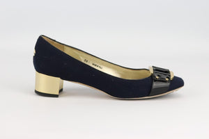 JIMMY CHOO BUCKLE DETAILED FELT PUMPS EU 38 UK 5 US 8