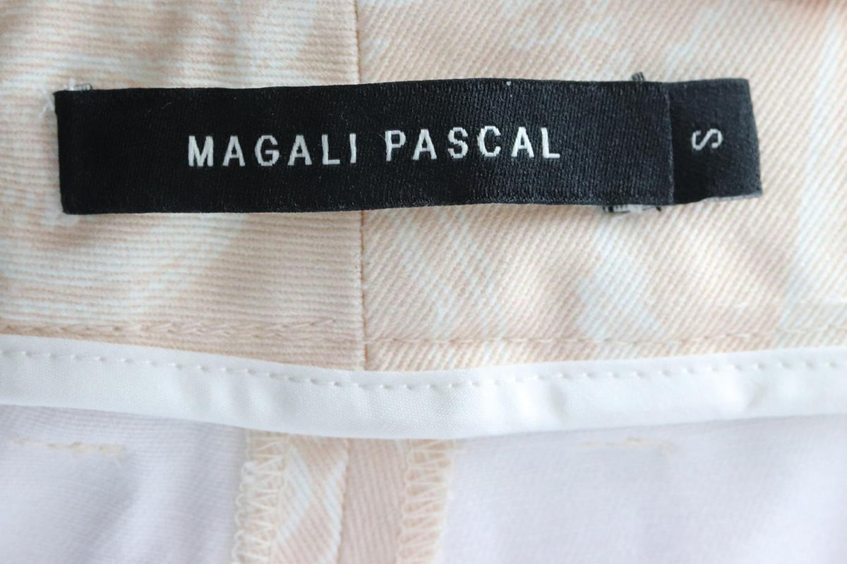 MAGALI PASCAL FLORAL PRINT COTTON WIDE LEG PANTS SMALL