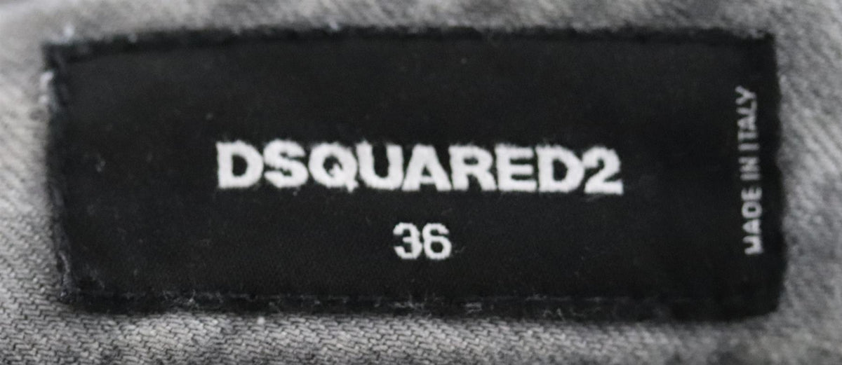 DSQUARED2 DISTRESSED LOW RISE SKINNY JEANS IT 36 UK 4
