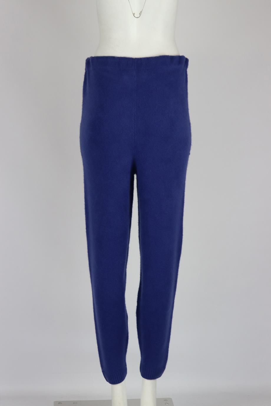 THE ELDER STATESMAN CASHMERE TAPERED PANTS SMALL