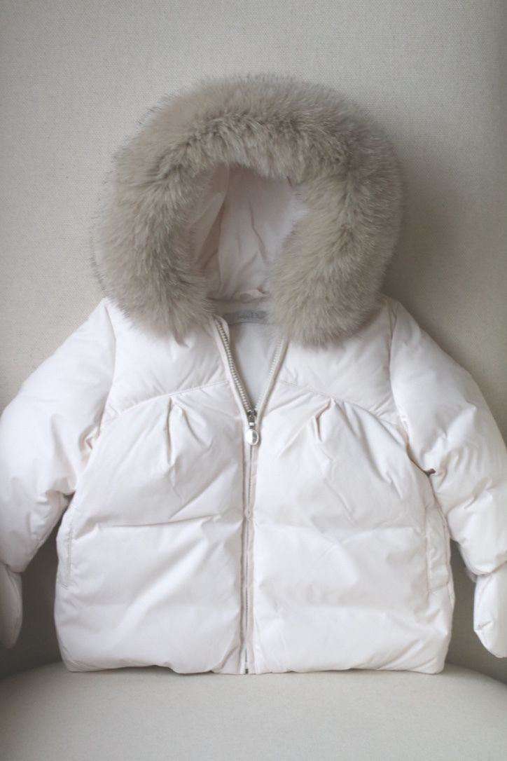BABY DIOR SHELL PADDED JACKET WITH FUR TRIM HOOD 9 MONTHS