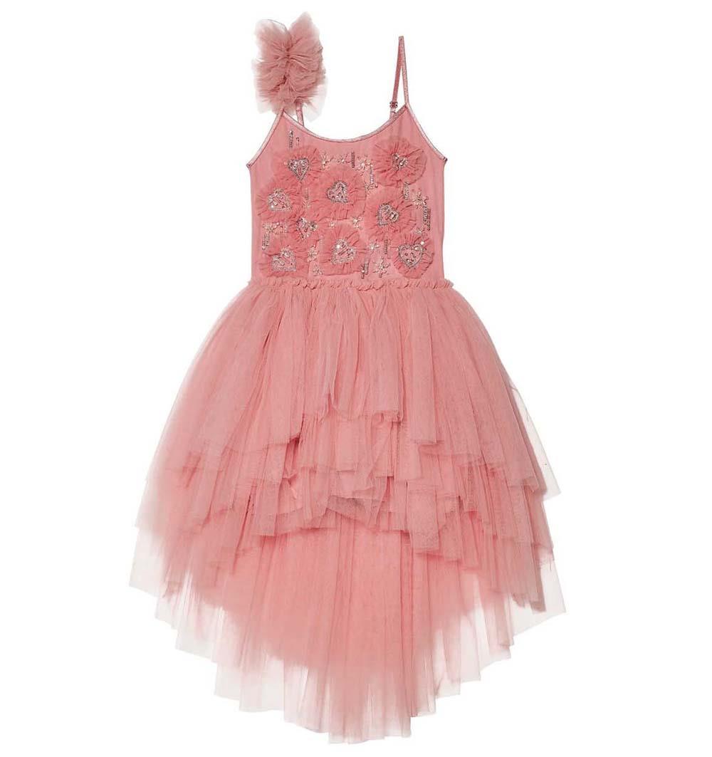 TUTU DU MONDE KIDS GIRLS SWEATHEART TULLE DRESS 2-3 YEARS