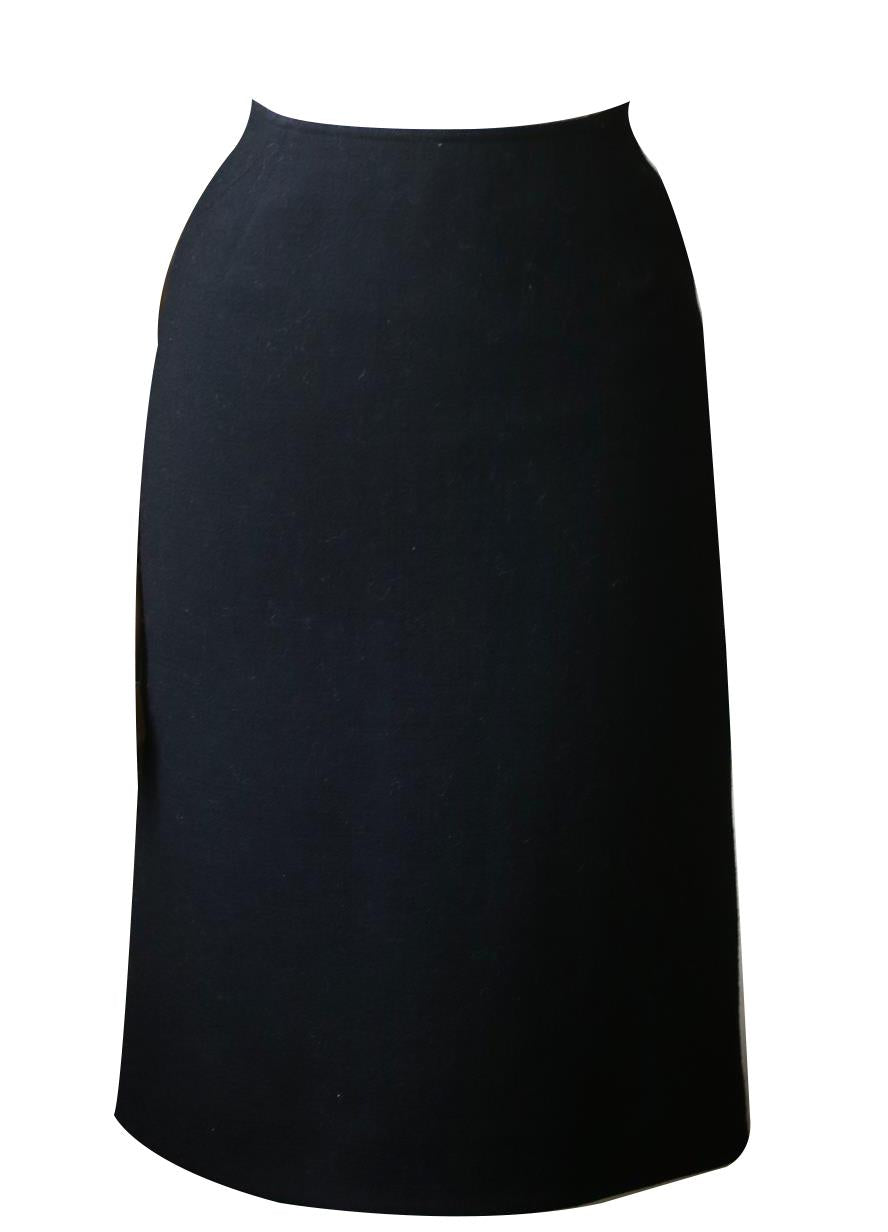 AZZEDINE ALAÏA FLUTED WOOL MINI SKIRT FR 36 UK 8