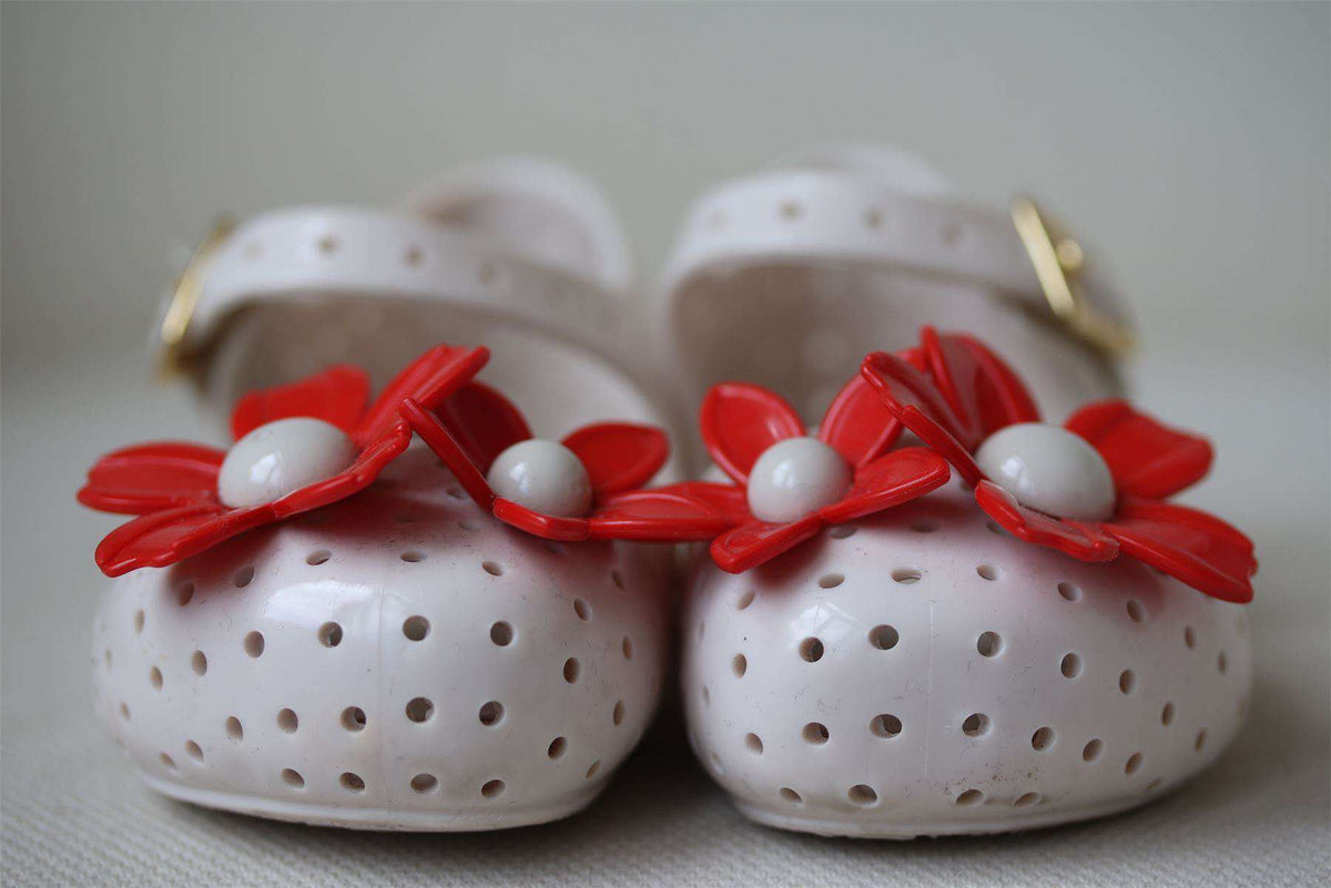 MINI MELISSA X ISABELA CAPETO GIRLS FLOWER JELLY SHOES EU 19-20 UK 4
