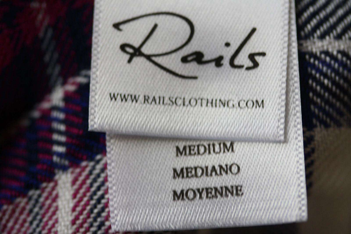 RAILS JORDYN PLAID SLEEVELESS HIGH-LOW SHIRT TUNIC DRESS MEDIUM
