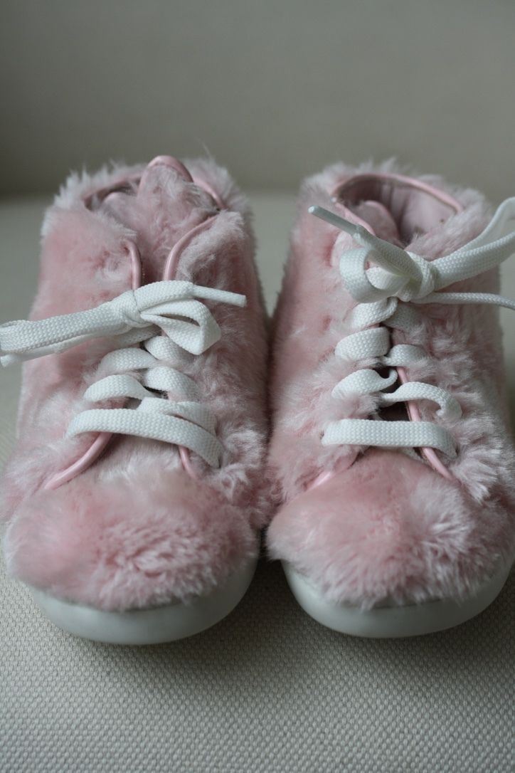 MINNA PARIKKA BABY FAUX FUR HIGH TOP SNEAKERS SHOES EU 21 UK 4/5