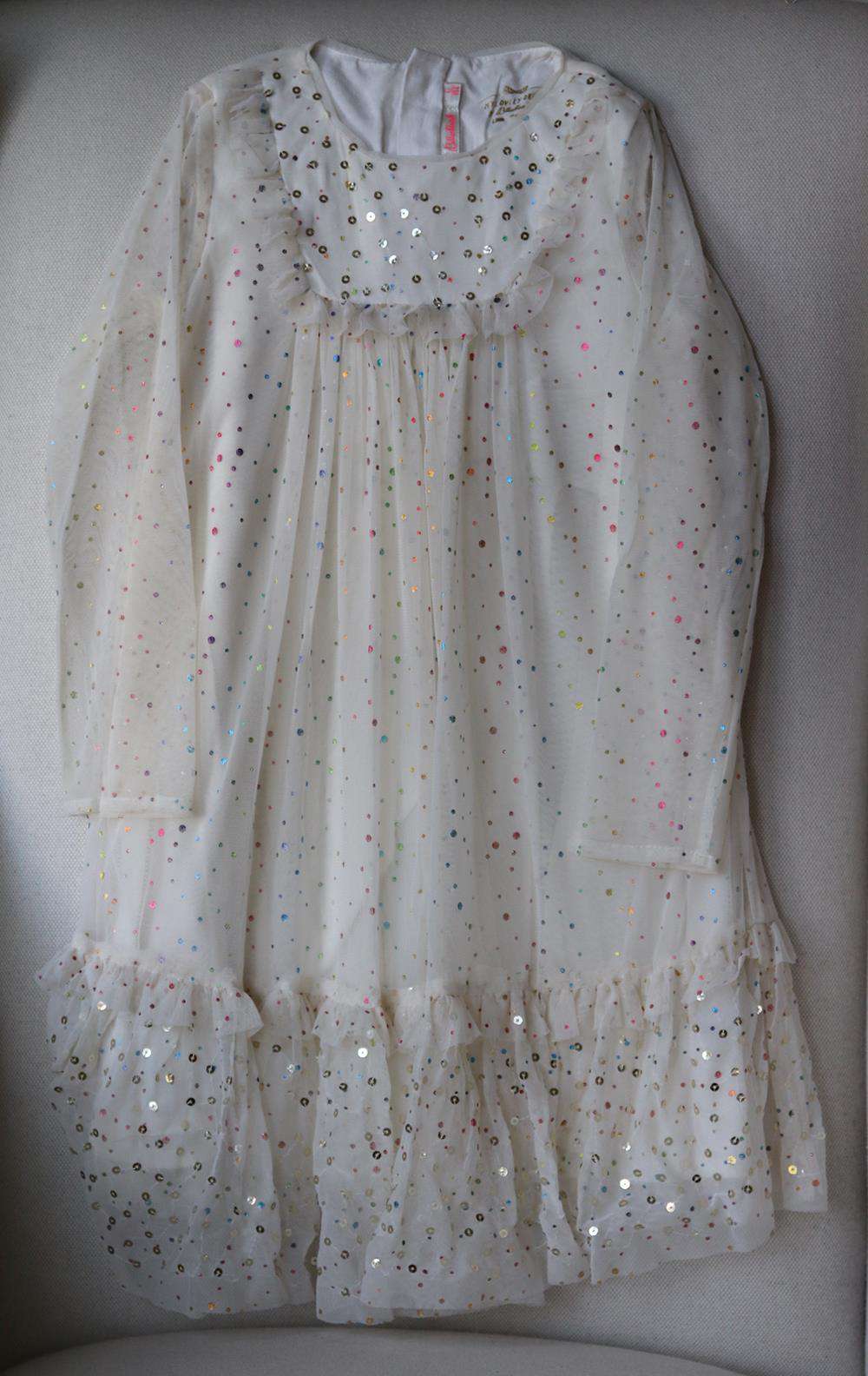 BILLIEBLUSH KIDS GIRLS SEQUIN AND TULLE DRESS 6 YEARS