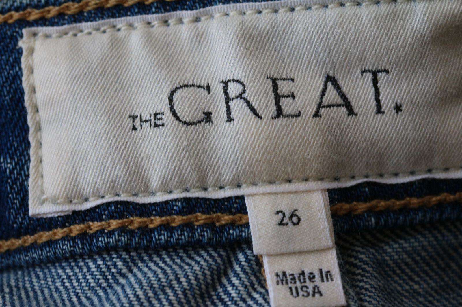 THE GREAT THE CUT OFF DENIM SHORTS W26 UK 8