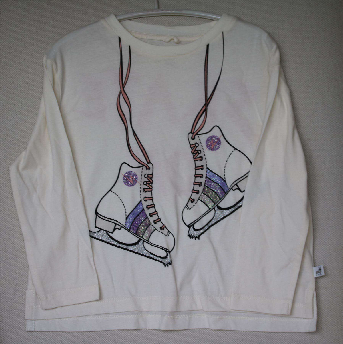 STELLA MCCARTNEY KIDS GIRLS IVORY SKATE ON PRINT FARAH TOP 5 YEARS