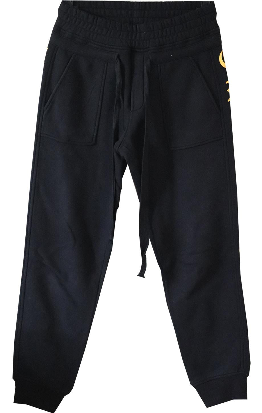 THE KOOPLES PRINTED COTTON JERSEY TRACK PANTS UK 8