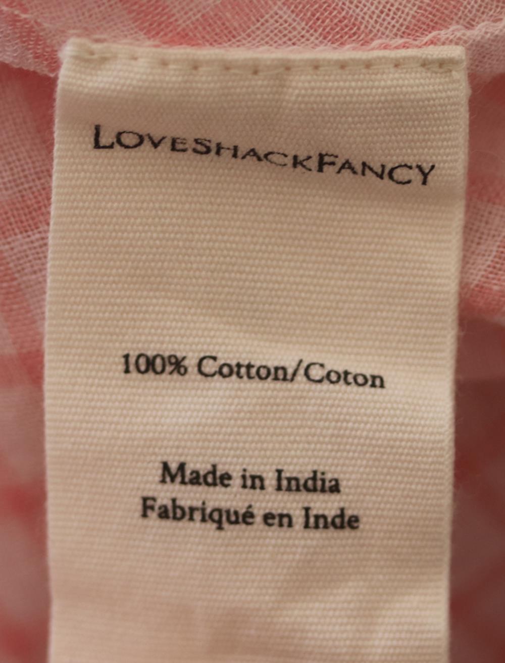 LOVESHACKFANCY KIDS GIRLS CHECKED COTTON VOILE MAXI DRESS 5-6 YEARS