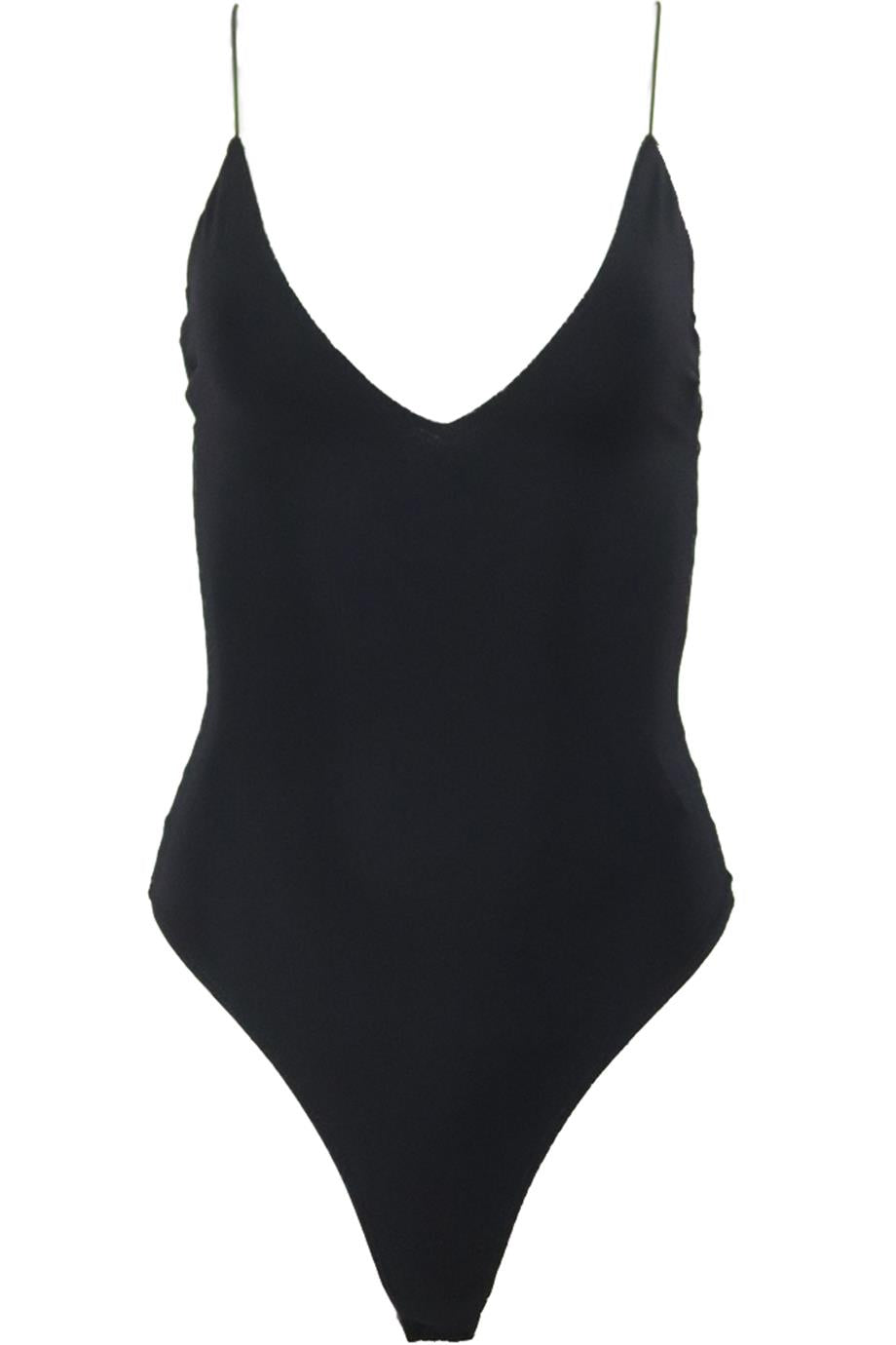 ALIX STRETCH JERSEY THONG BODYSUIT SMALL