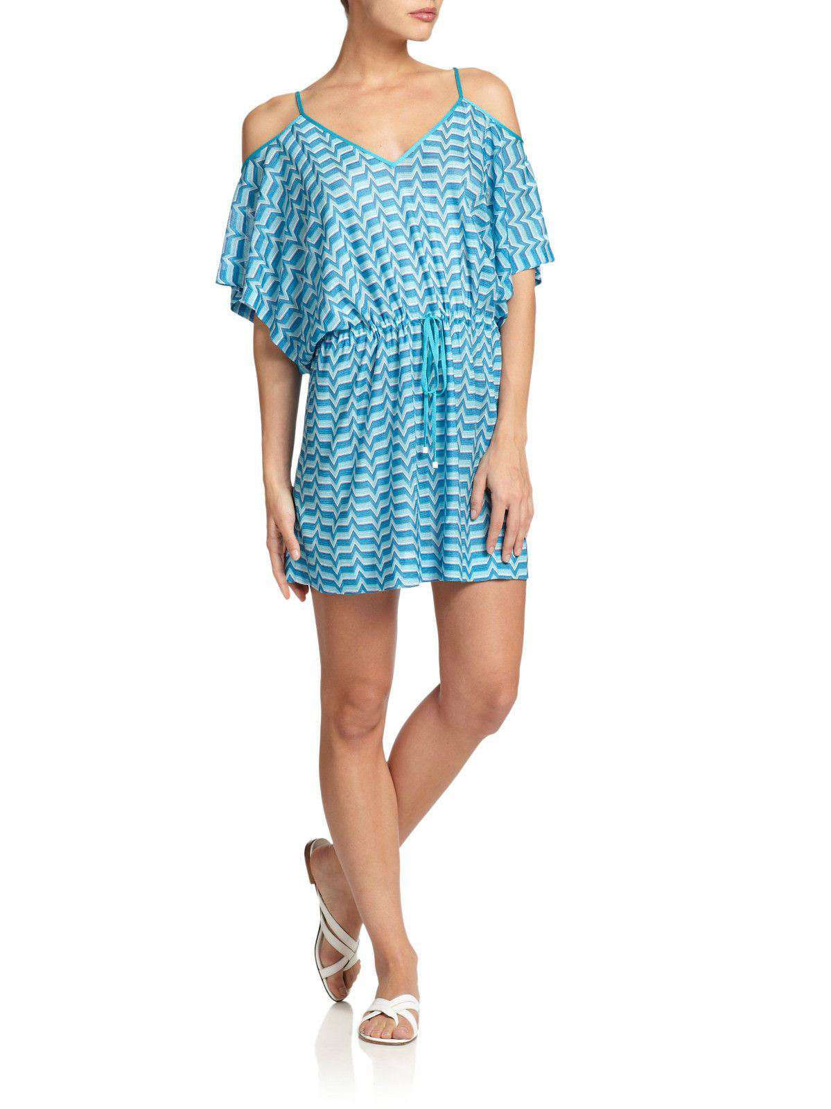 MISSONI MARE CUT OUT KAFTAN COVERUP DRESS IT 42 UK 10