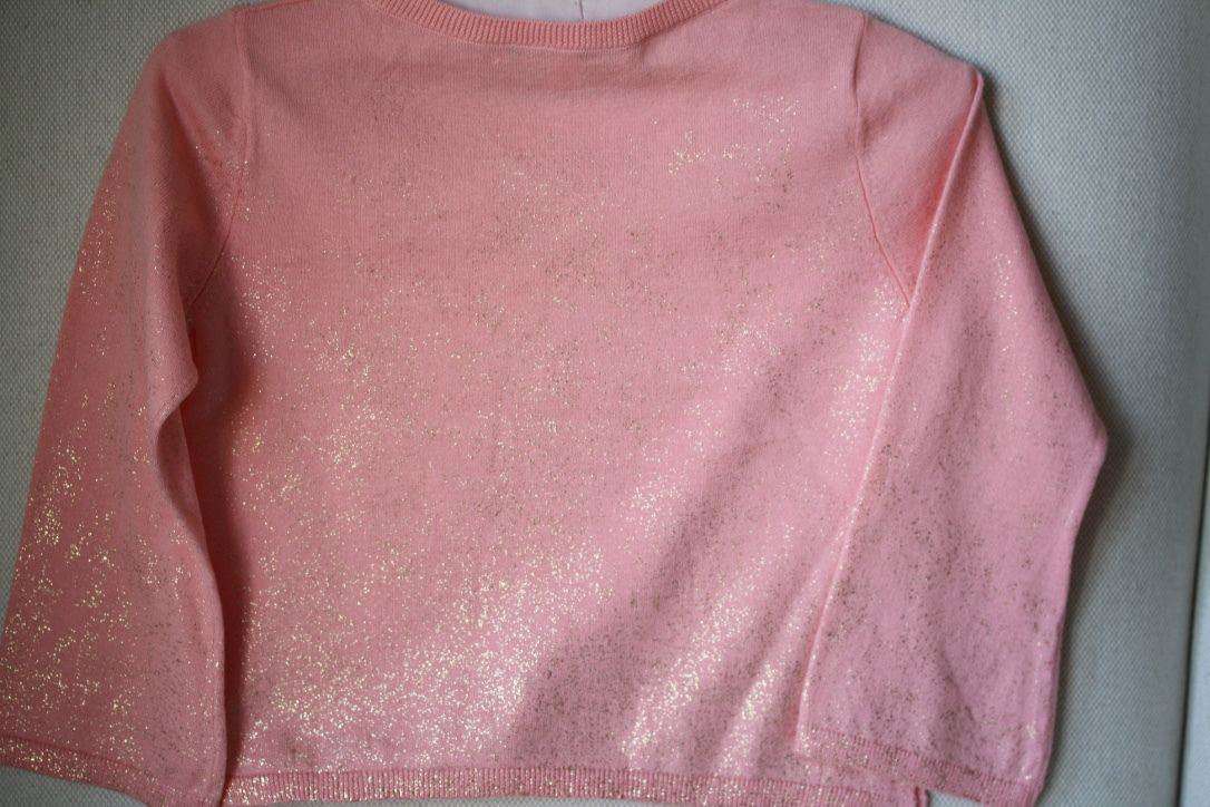 BONPOINT BABY PINK GLITTER SWEATER 3 YEARS