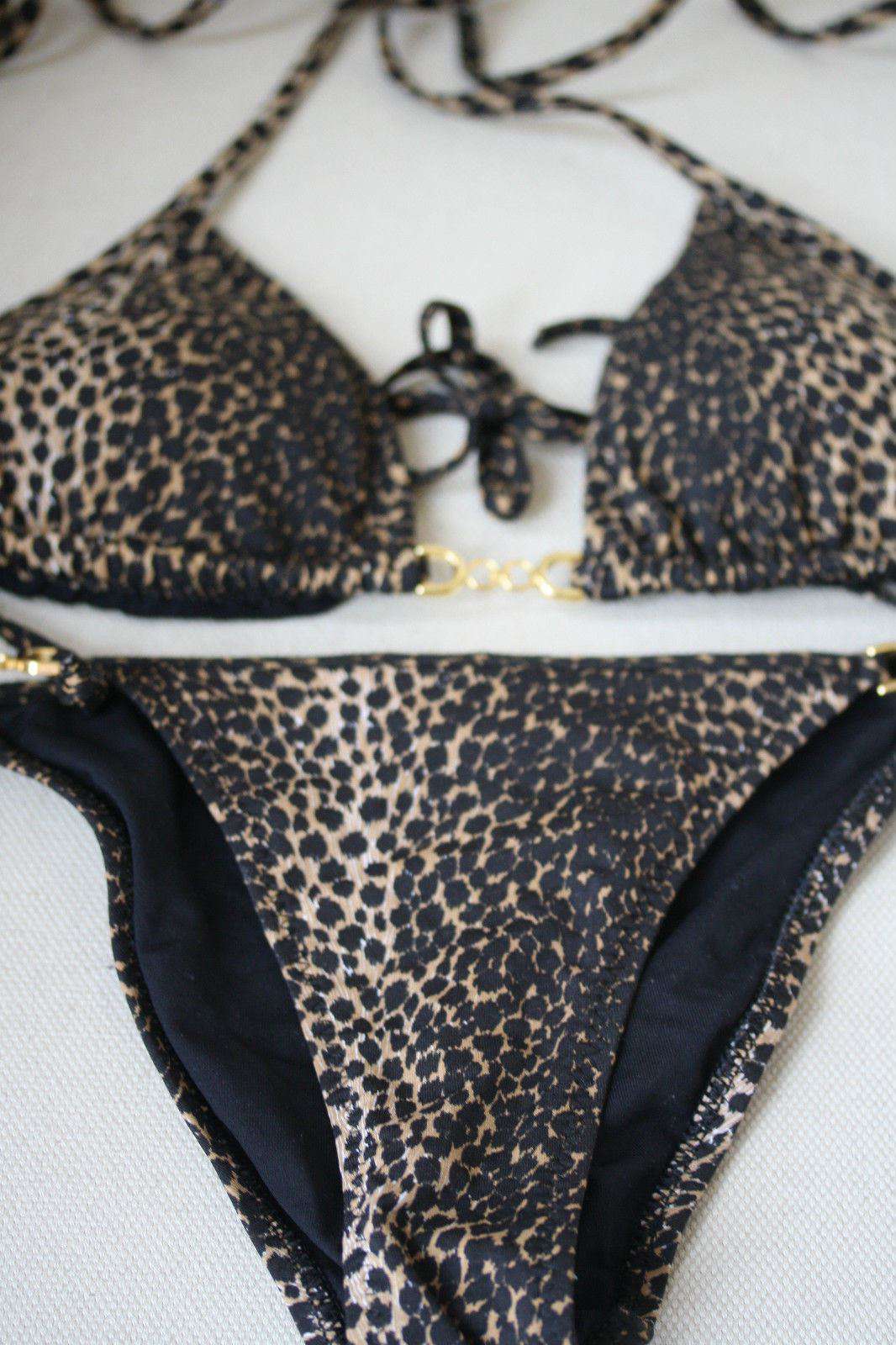 MELISSA ODABASH MAINE CHEETAH BIKINI UK 8
