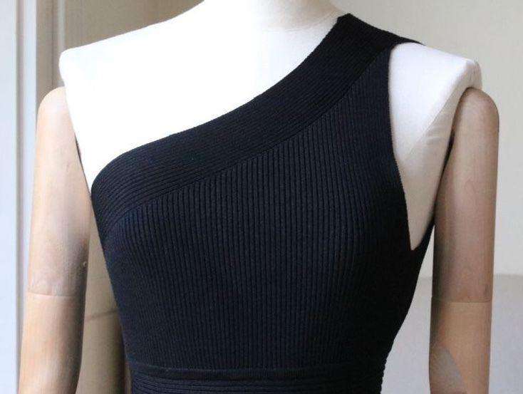 CUSHNIE ET OCHS ONE SHOULDER KNIT DRESS SMALL | nikkibradford CUSHNIE ET OCHS ONE SHOULDER KNIT DRESS SMALL | nikkibradford