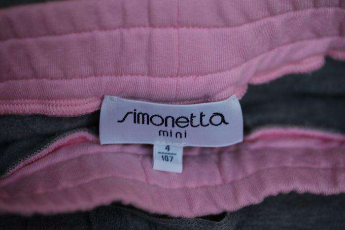 SIMONETTA MINI GIRLS GREY & PINK TRACKSUIT 4 YEARS