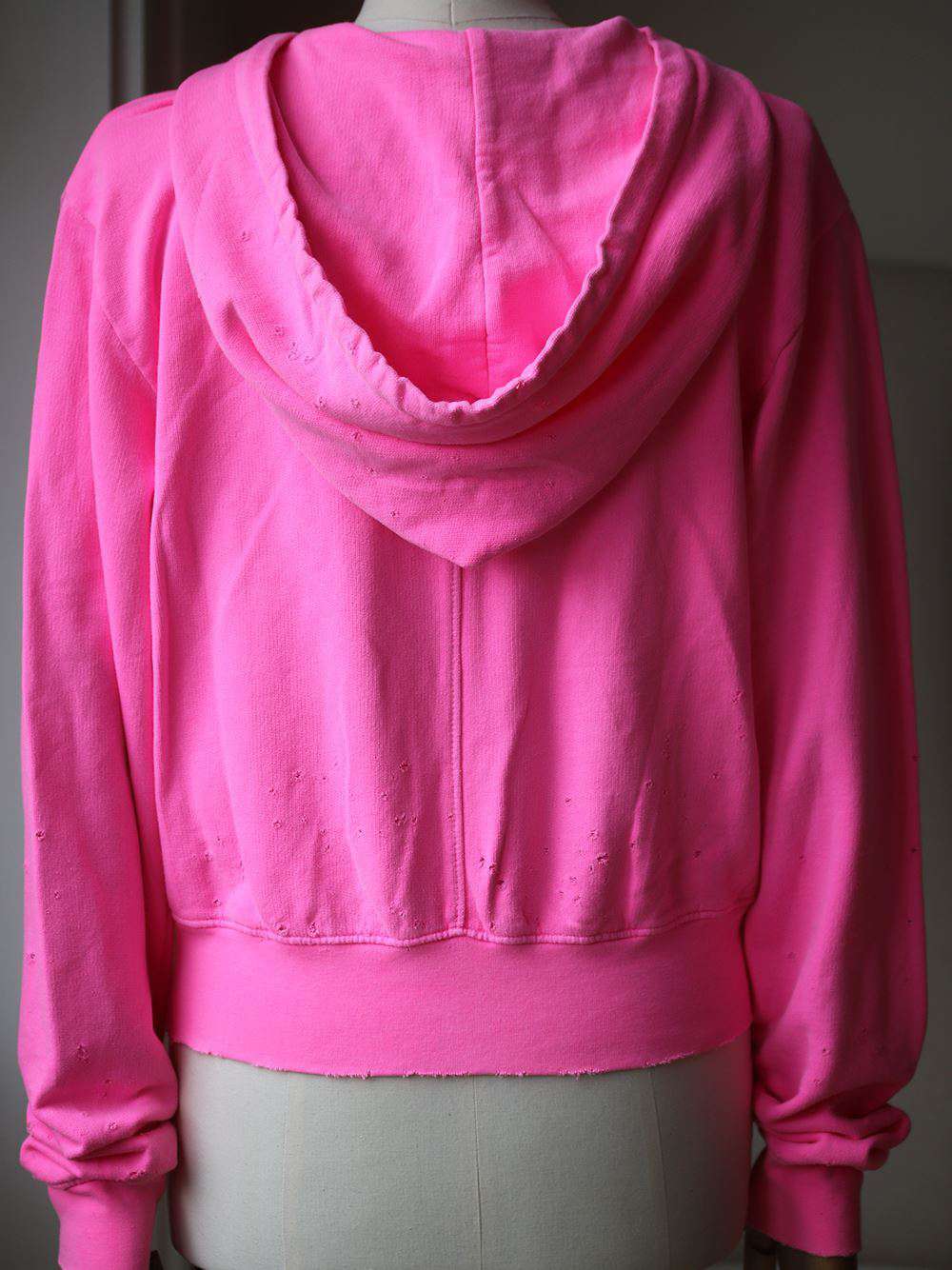 COTTON CITIZEN MILAN CROP ZIP HOODIE SMALL
