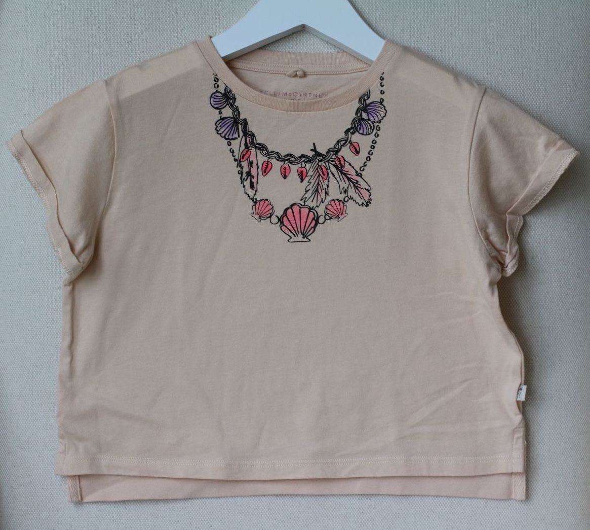 STELLA MCCARTNEY KIDS BABY GIRLS PEACH NECKLACE TOP 4 YEARS