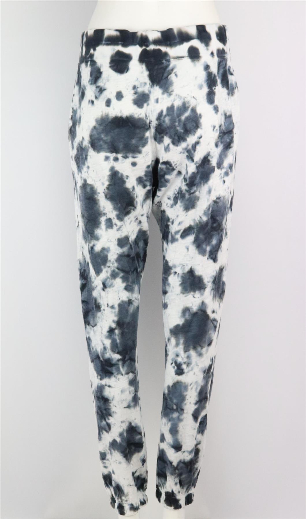 LEALLO TIE DYED COTTON TRACK PANTS LARGE