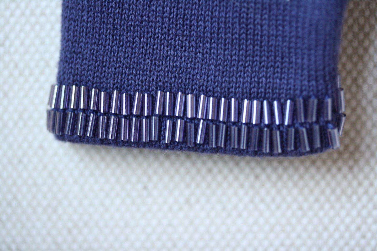 TARTINE ET CHOCOLAT NAVY BEADED BABY CARDIGAN 2 YEARS
