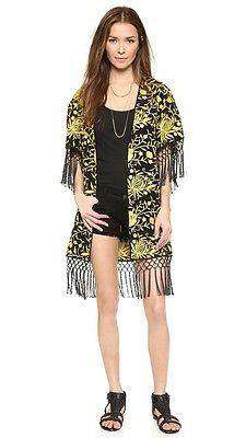 ALICE AND OLIVIA ONELLA EMBROIDERED KIMONO XS/SMALL