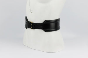 ALEXANDER MCQUEEN LEATHER WAIST BELT