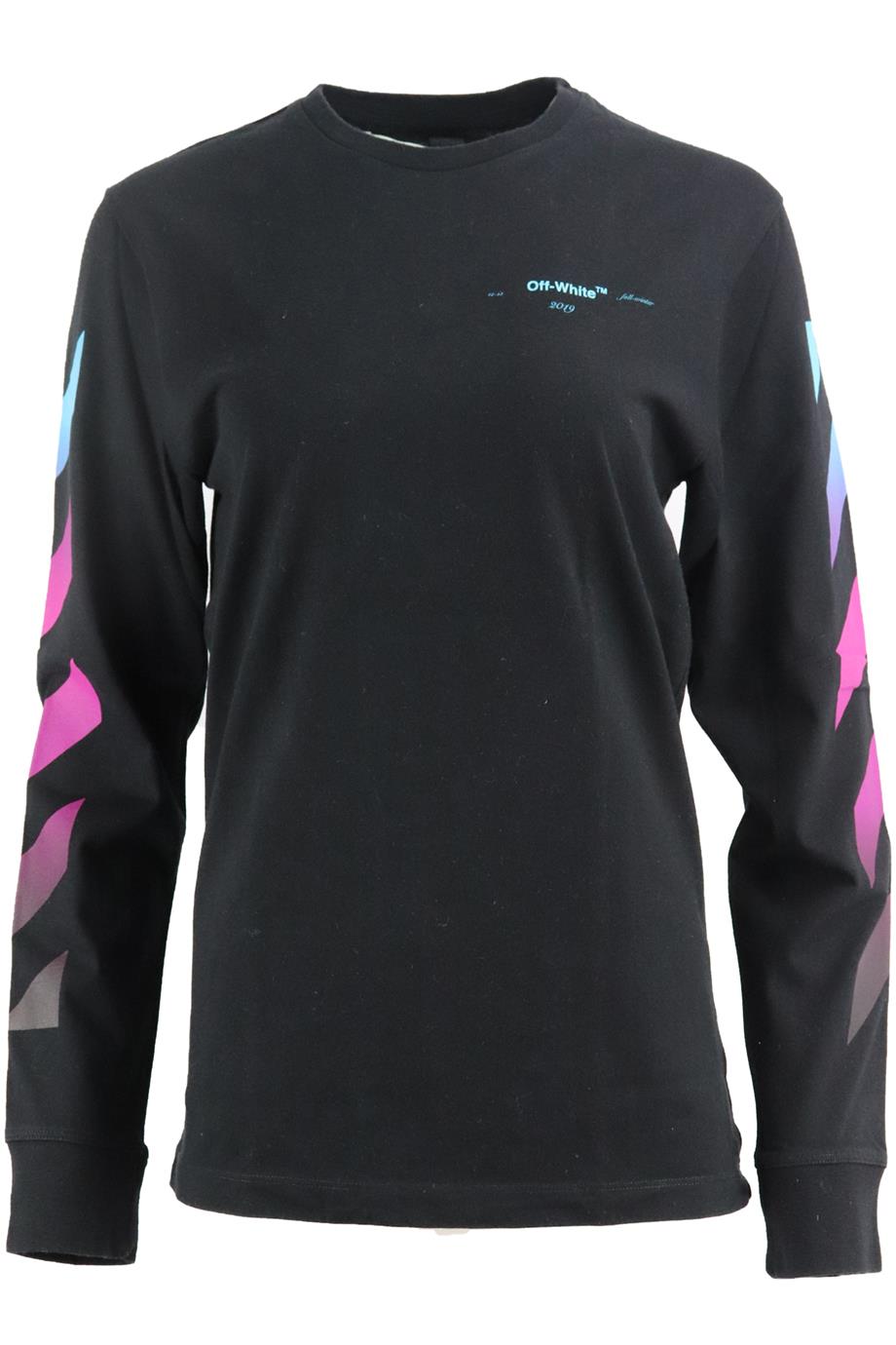 OFF-WHITE C/O VIRGIL ABLOH PRINTED COTTON JERSEY TOP SMALL