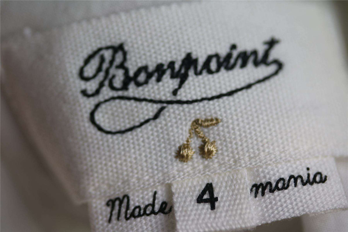 BONPOINT GIRLS SILVER COQUET BLOUSE 4 YEARS