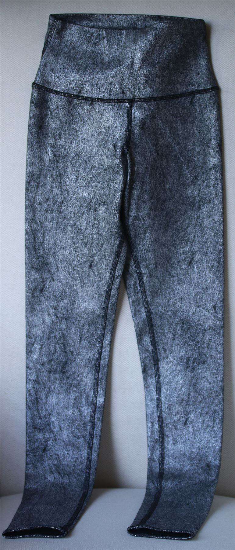 ALO YOGA HIGH-WAISTED AIRBRUSH METALLIC LEGGINGS XXSMALL