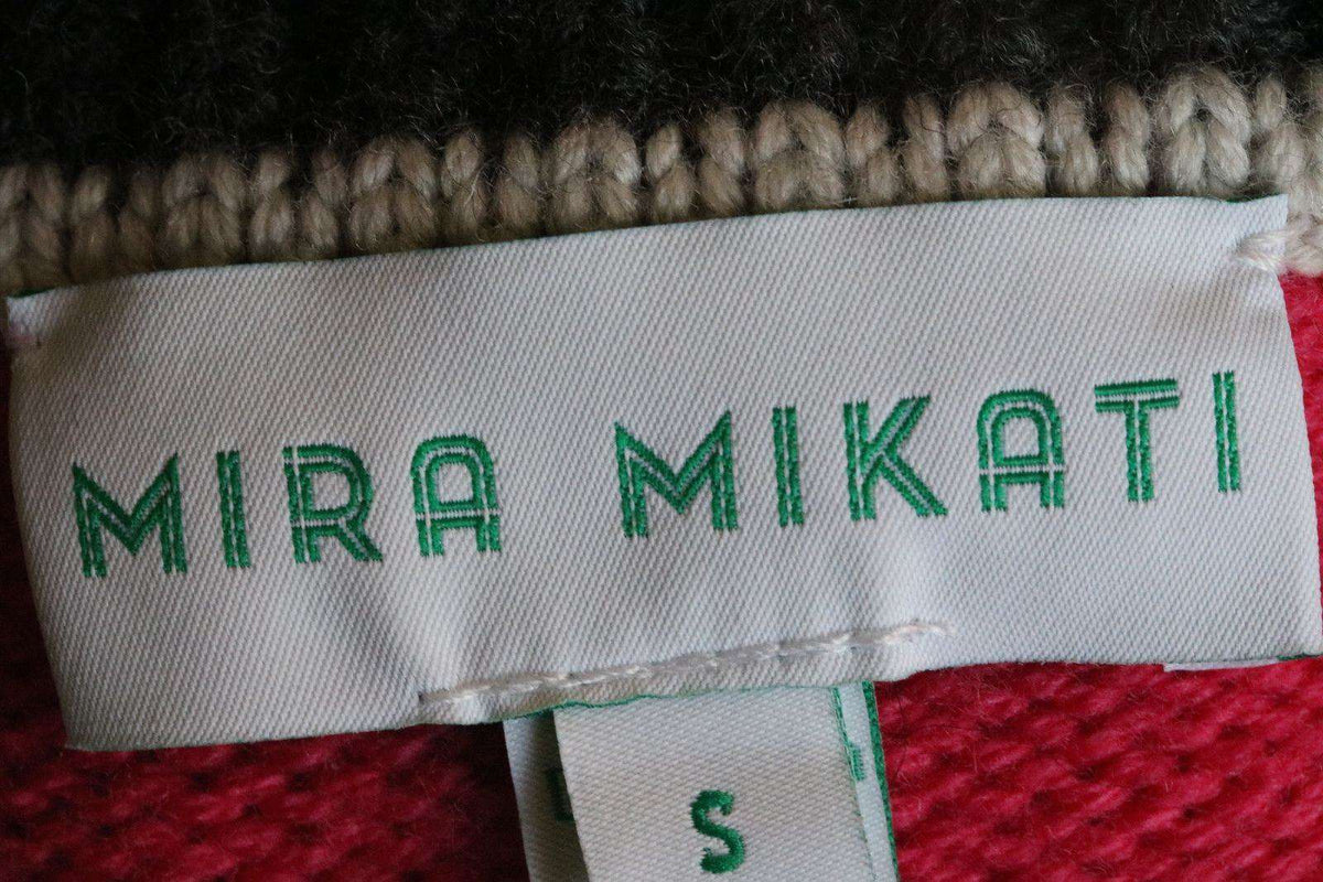MIRA MIKATI FUN PATCHED SWEATER SMALL