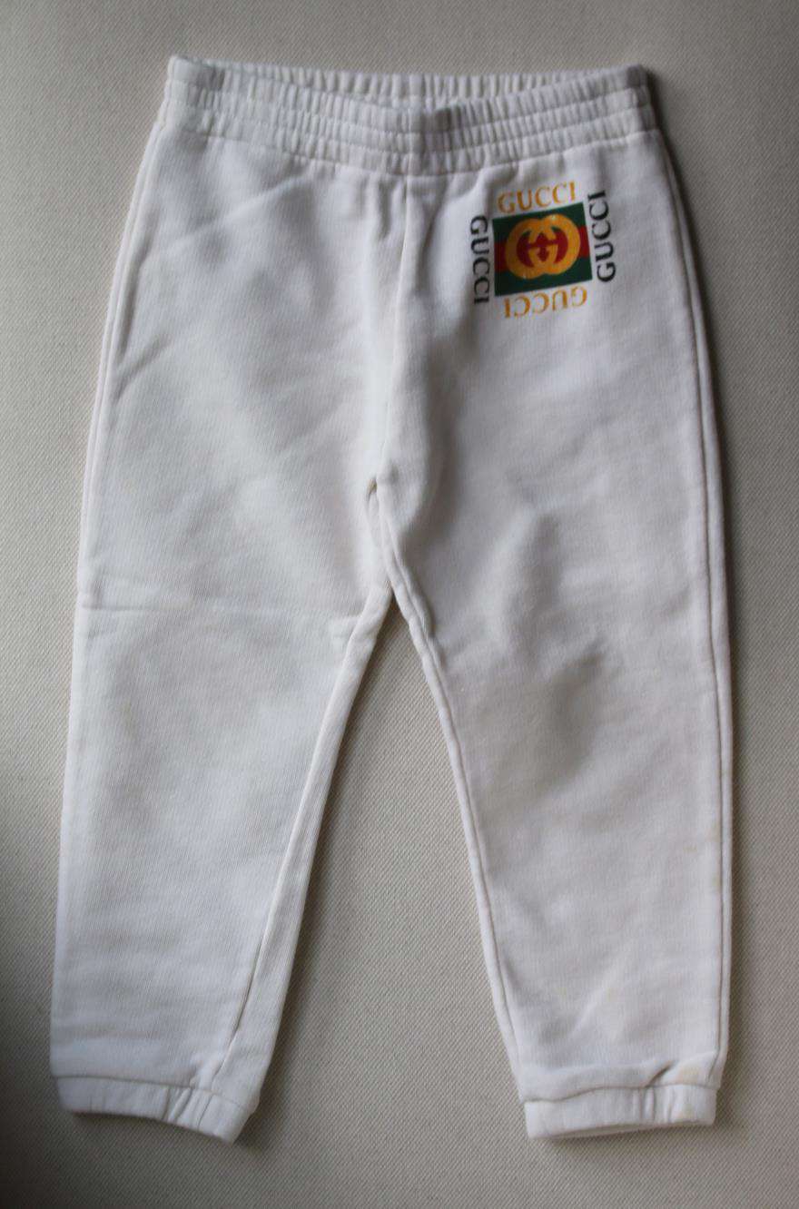 GUCCI KIDS UNISEX GG LOGO SWEATPANTS 36 MONTHS
