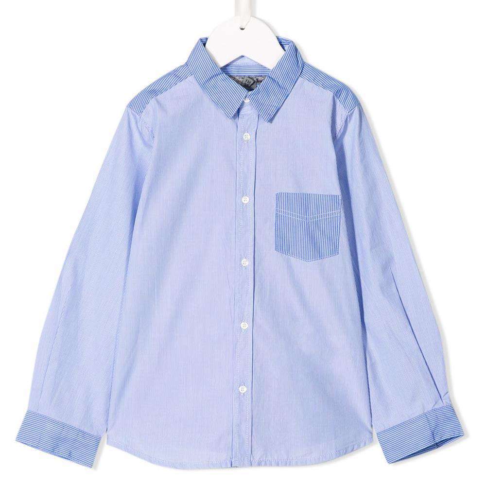 BONPOINT KIDS BOYS STRIPED COTTON SHIRT 4 YEARS