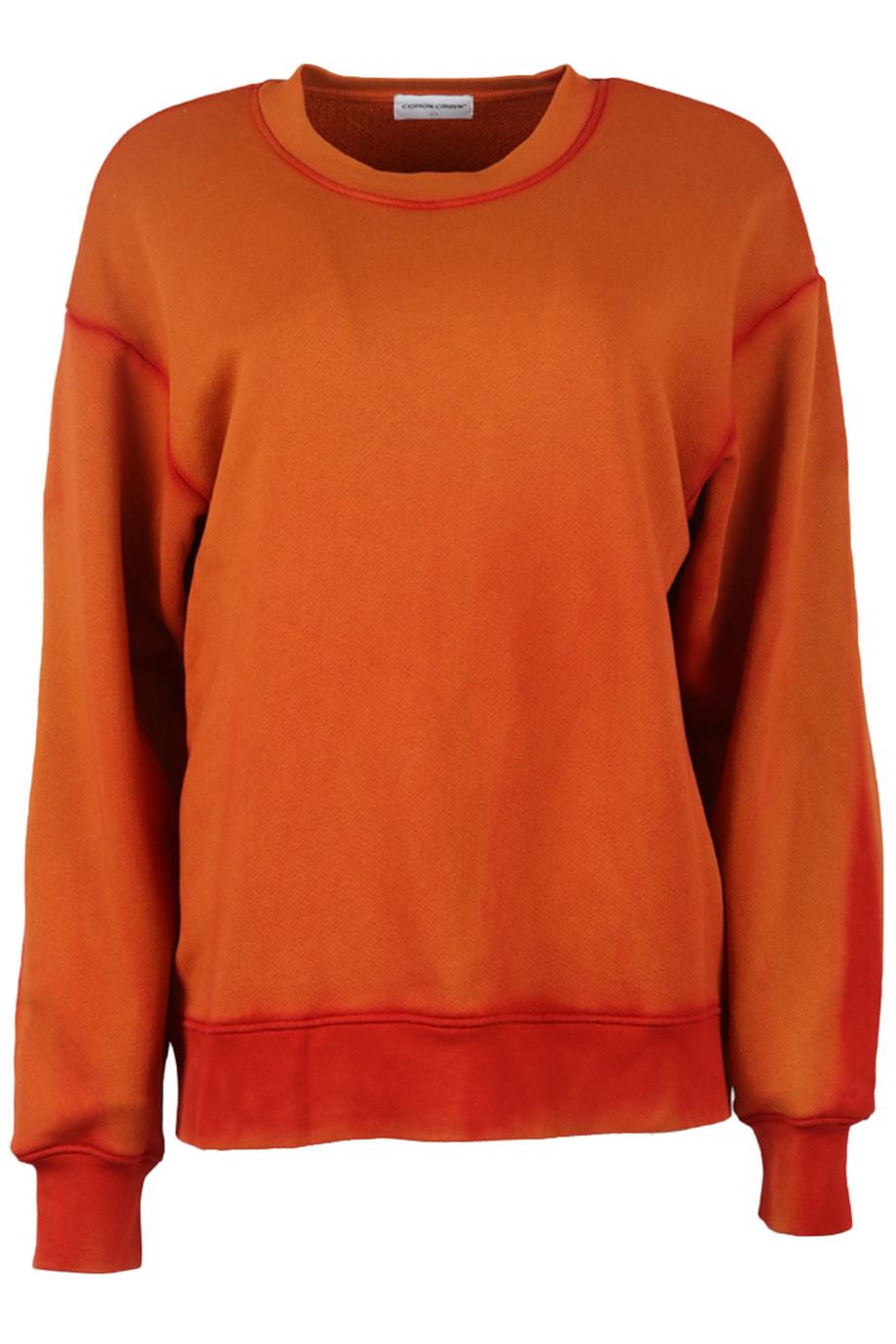 COTTON CITIZEN OVERSIZED COTTON TERRY SWEATSHIRT SMALL