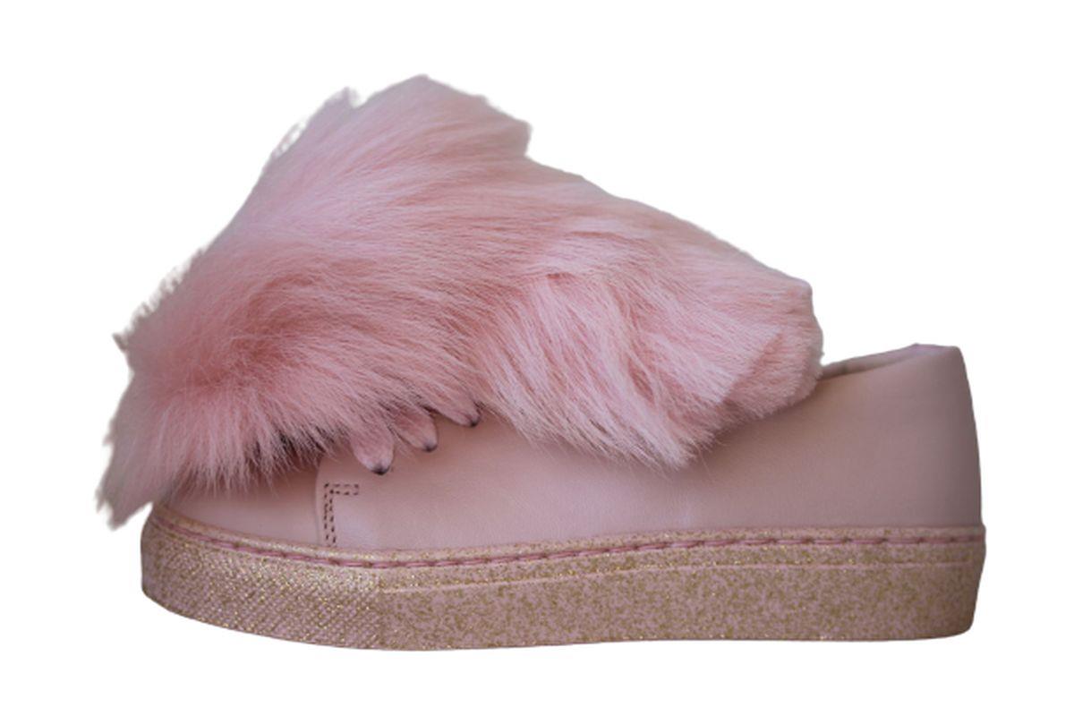 MINNA PARIKKA MINI GIRLS FLUFFY MINI PINK TRAINERS EU 25 UK 7.5